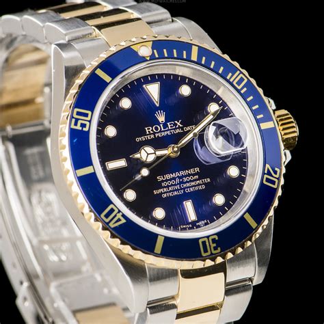 rolex submariner two tone 16803|rolex 16613lb.